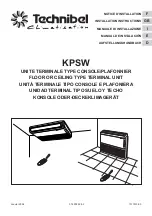 Предварительный просмотр 1 страницы Technibel Climatisation KPSW 2 Installation Instructions Manual