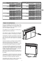 Preview for 3 page of Technibel Climatisation REVE 235RH2O Operating Instruction