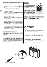 Preview for 9 page of Technibel Climatisation REVE 235RH2O Operating Instruction