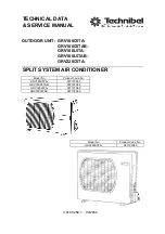 Предварительный просмотр 1 страницы Technibel 387107059 Technical Data & Service Manual