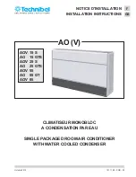 Preview for 1 page of Technibel AO 15 GTS Installation Instructions Manual