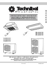 Preview for 1 page of Technibel CA 250 X5 TA Series Operating Instructions Manual