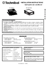 Technibel CA10FICR5 Installation Instructions Manual preview