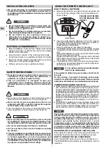 Предварительный просмотр 4 страницы Technibel CA10FICR5I Operating Instructions Manual