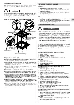 Предварительный просмотр 11 страницы Technibel CA10FICR5I Operating Instructions Manual