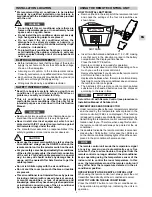 Preview for 5 page of Technibel CA8FIA0R5I Operating Instructions Manual