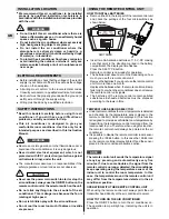 Preview for 4 page of Technibel CAF258C5T Series Operating Instructions Manual