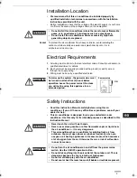 Preview for 3 page of Technibel CAFM125R5IA Instruction Manual