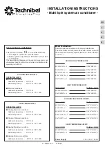 Technibel CAV122C5TA Series Installation Instructions Manual предпросмотр