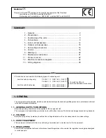 Предварительный просмотр 2 страницы Technibel CP 188 R Installation Instructions Manual