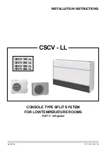 Preview for 1 page of Technibel CSCV 152 LL Installation Instructions Manual