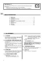 Preview for 50 page of Technibel CWX 10 Installation And Operating Instructions Manual