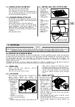 Preview for 59 page of Technibel CWX 10 Installation And Operating Instructions Manual