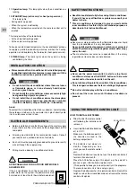 Preview for 4 page of Technibel DSAV122C5TA Operating Instructions Manual