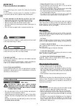 Preview for 2 page of Technibel GR184R5 Installation Instructions Manual