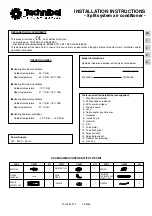 Technibel GRF96R5IA Series Installation Instructions Manual предпросмотр