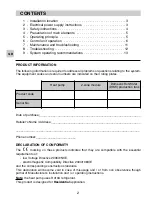 Предварительный просмотр 2 страницы Technibel K60D070ZAA Instruction Manual