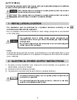 Предварительный просмотр 3 страницы Technibel K60D070ZAA Instruction Manual