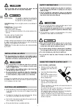 Preview for 4 page of Technibel MCA 20C Operating Instructions Manual