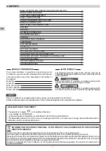 Preview for 2 page of Technibel MPAF129R5I Series Operating Instructions Manual