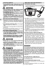 Preview for 34 page of Technibel MPAF129R5I Series Operating Instructions Manual