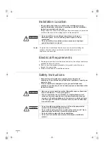 Preview for 4 page of Technibel MPAF180R5I Operating Instructions Manual