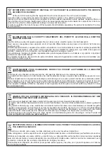 Preview for 26 page of Technibel MPAF180R5I Operating Instructions Manual