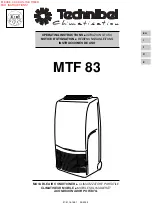 Technibel MTF 83 Operating Instructions Manual предпросмотр