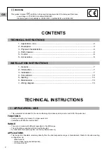 Preview for 2 page of Technibel MW 2 Technical Instructions