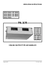 Technibel PA 338 X Operating Instructions Manual preview