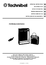 Technibel PORTABLE SCDF32C5I Operating Instructions Manual preview