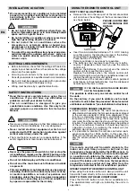 Предварительный просмотр 4 страницы Technibel SDA8FIA0R5IBA Operating Instructions Manual