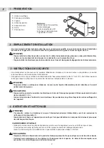 Preview for 2 page of Technibel TAF 208 L Operating Instructions Manual