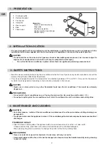 Preview for 4 page of Technibel TAF 208 L Operating Instructions Manual