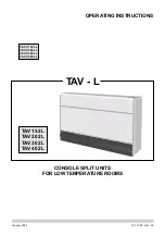 Preview for 1 page of Technibel TAV-L Series Operating Instructions