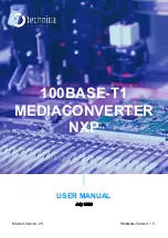 Preview for 1 page of Technica Engineering 100BASE-T1 MEDIACONVERTER NXP User Manual