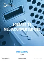 Technica Engineering USB 100BASE-T1 MEDIACONVERTER User Manual preview