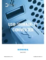 Предварительный просмотр 1 страницы Technica Engineering USB-100BASE-T1 User Manual