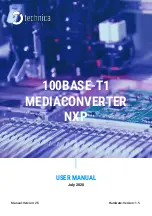 Technica 100BASE-T1 MediaConverter NXP Manual preview