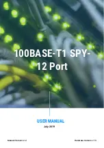 Technica 100BASE-T1 SPY-12 Port User Manual preview