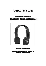 Preview for 9 page of Technica BTHP-10B Instruction Manual