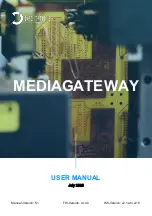 Предварительный просмотр 1 страницы Technica MediaGateway User Manual