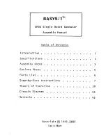 Technical Micro Systems Basys/1 Assembly Manual preview