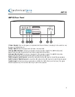 Preview for 4 page of Technical Pro AMP8X User Manual