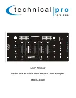 Preview for 1 page of Technical Pro DJ5U User Manual