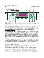 Предварительный просмотр 3 страницы Technical Pro h12x500ubt User Manual