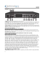 Предварительный просмотр 3 страницы Technical Pro IA1000 User Manual