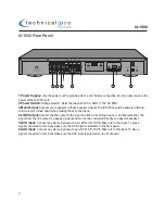 Предварительный просмотр 5 страницы Technical Pro IA1000 User Manual