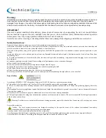 Preview for 4 page of Technical Pro LGMEGAx User Manual