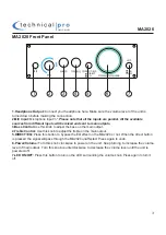 Preview for 3 page of Technical Pro MA2020 User Manual